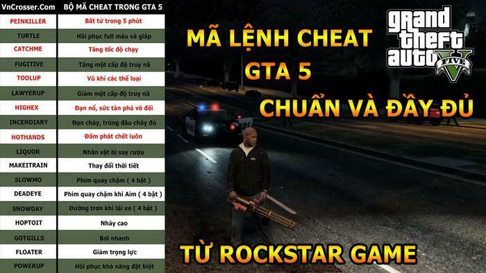 Tổng hợp mã lệnh GTA V mới nhất và chi tiết nhất 