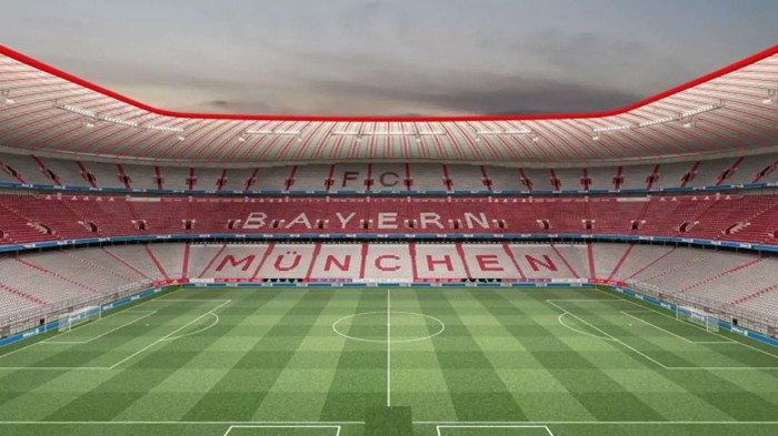 Sân Allianz Arena có khả năng đổi màu theo trận đấu