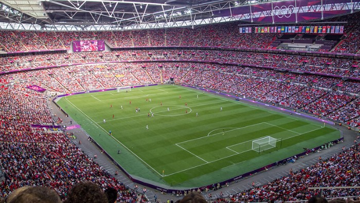 Sân Wembley là sân thi đấu chính thức của đội tuyển bóng đá quốc gia Anh